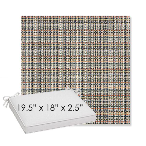 Picture of Principle Tropics | Sunbrella® 19.5" x 18" Outdoor Dining Cushion