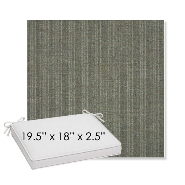 Picture of Proven Olive | Sunbrella® 19.5" x 18" Outdoor Dining Cushion