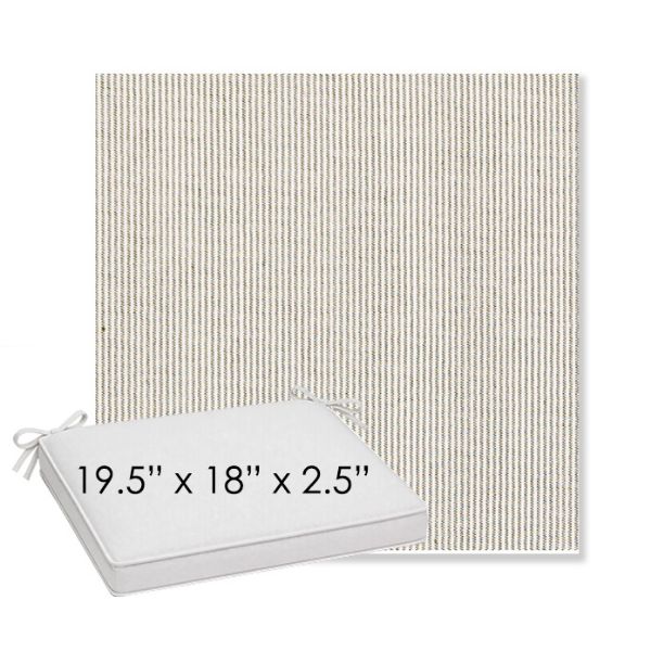Picture of Replay Fern | Sunbrella® 19.5" x 18" Outdoor Dining Cushion