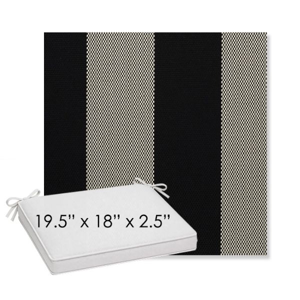 Picture of Rothko Stone Harbor | Sunbrella® 19.5" x 18" Outdoor Dining Cushion