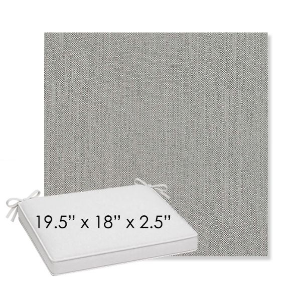 Picture of Savane Nimbus | Sunbrella® 19.5" x 18" Outdoor Dining Cushion
