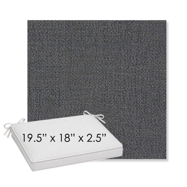 Picture of Savane Tornado | Sunbrella® 19.5" x 18" Outdoor Dining Cushion