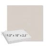 Picture of Shelter White | Sunbrella® 19.5" x 18" Outdoor Dining Cushion