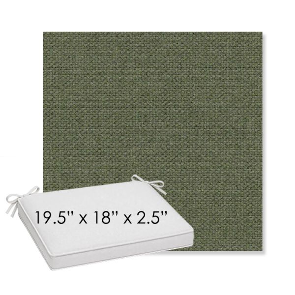 Picture of Source Aquamarina | Sunbrella® 19.5" x 18" Outdoor Dining Cushion