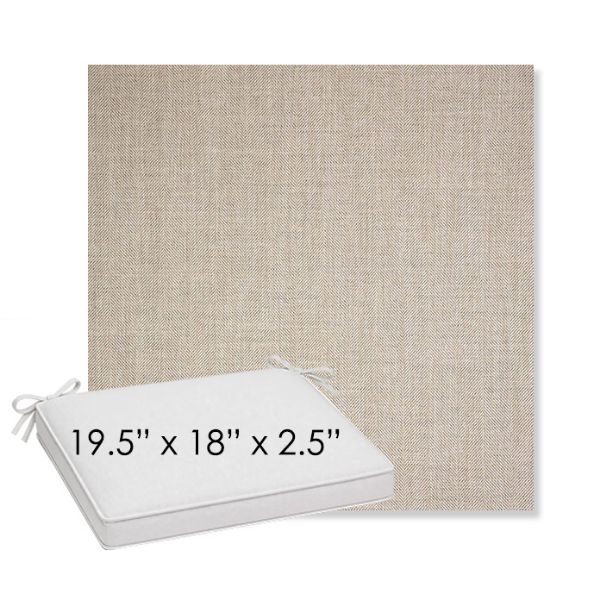 Picture of Switch Flax | Sunbrella® 19.5" x 18" Outdoor Dining Cushion