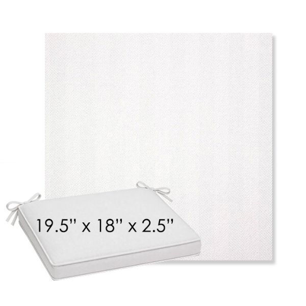 Picture of Switch Salt | Sunbrella® 19.5" x 18" Outdoor Dining Cushion