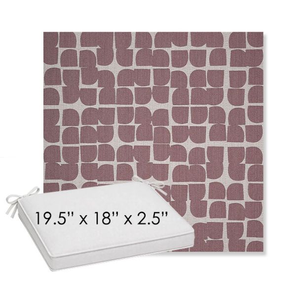 Picture of Toggle Aster | Sunbrella® 19.5" x 18" Outdoor Dining Cushion