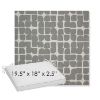 Picture of Toggle Greystone | Sunbrella® 19.5" x 18" Outdoor Dining Cushion
