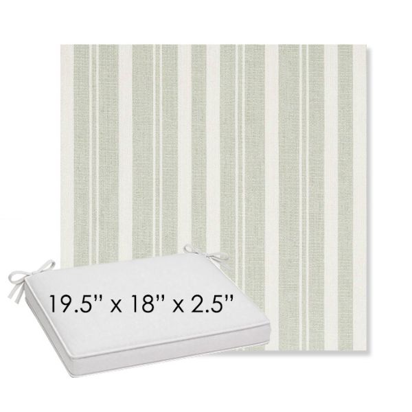 Picture of Tranquil Sage | Sunbrella® 19.5" x 18" Outdoor Dining Cushion