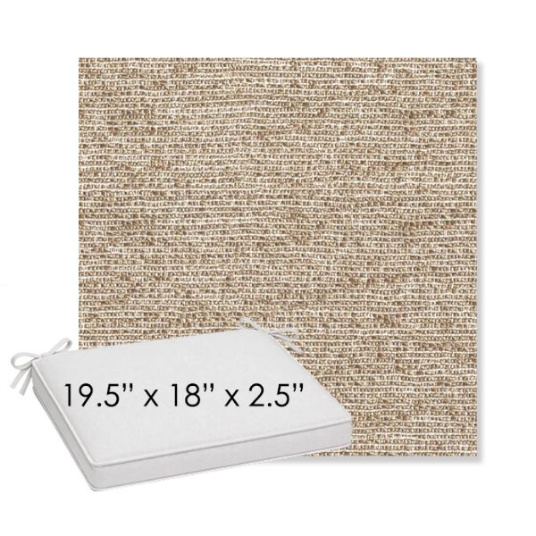 Picture of Tundra Rye | Sunbrella® 19.5" x 18" Outdoor Dining Cushion