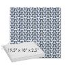 Picture of Underline Denim | Sunbrella® 19.5" x 18" Outdoor Dining Cushion