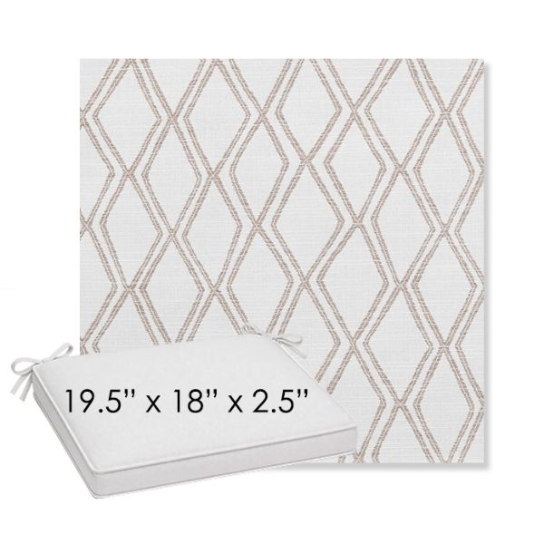 Picture of Voyage Dune | Sunbrella® 19.5" x 18" Outdoor Dining Cushion