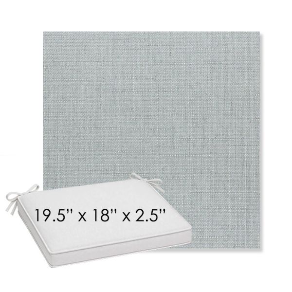 Picture of Willa Seaglass | Sunbrella® 19.5" x 18" Outdoor Dining Cushion
