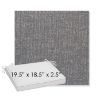 Picture of Abstraction Denim | Sunbrella® 19.5" x 18.5" Outdoor Dining Cushion