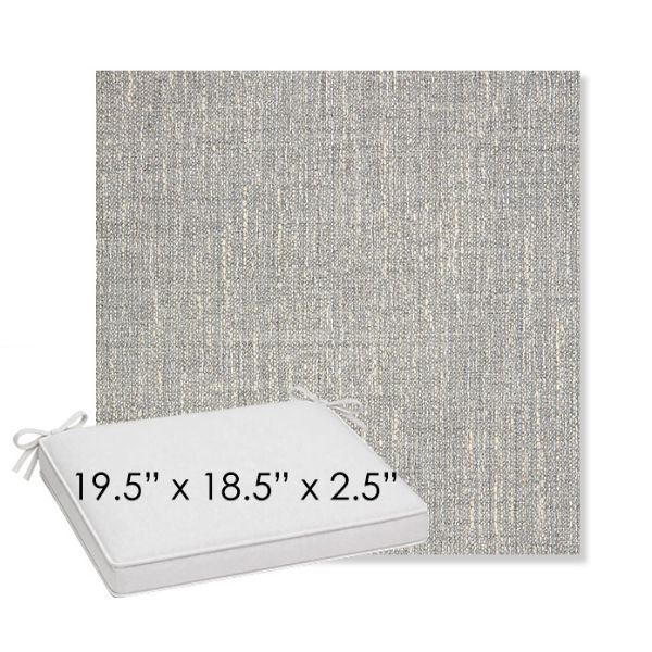 Picture of Adena Pebble | Sunbrella® 19.5" x 18.5" Outdoor Dining Cushion