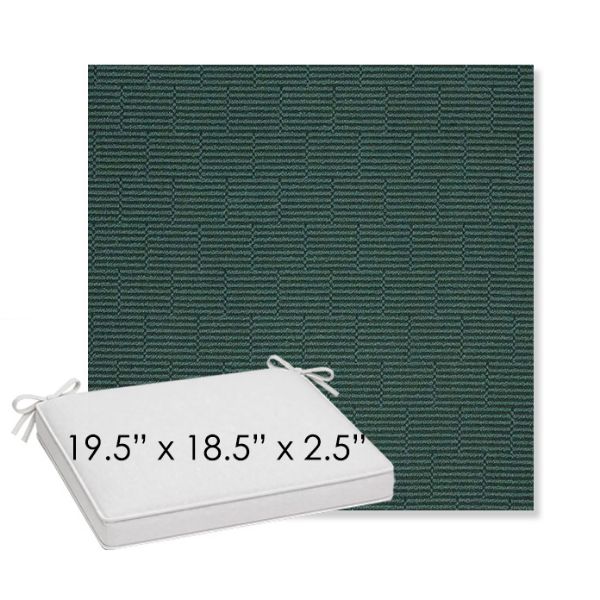 Picture of Boardwalk Coaster | Sunbrella® 19.5" x 18.5" Outdoor Dining Cushion