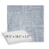 Picture of Boro Indigo | Sunbrella® 19.5" x 18.5" Outdoor Dining Cushion
