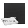 Picture of Canvas Black | Sunbrella® 19.5" x 18.5" Outdoor Dining Cushion