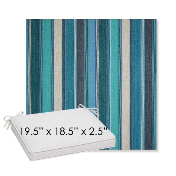 Picture of Ascend Oasis | Sunbrella® 19.5" x 18.5" Outdoor Dining Cushion