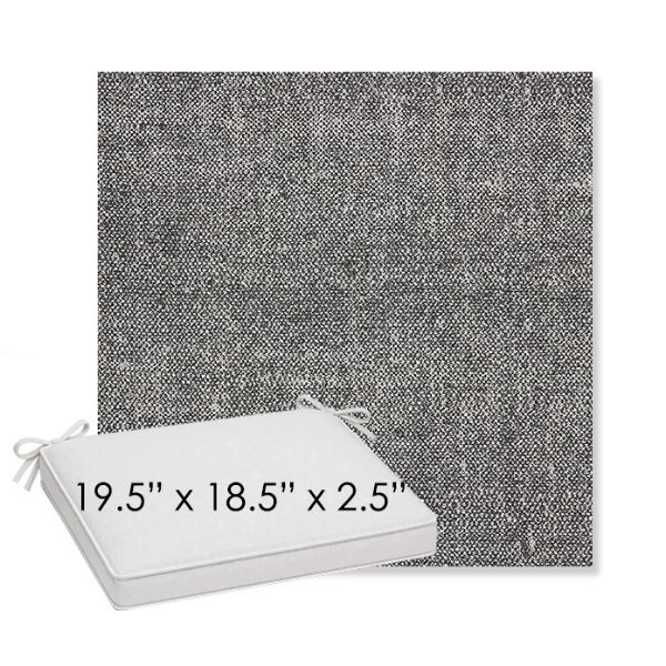 Picture of Chartres Granite | Sunbrella® 19.5" x 18.5" Outdoor Dining Cushion