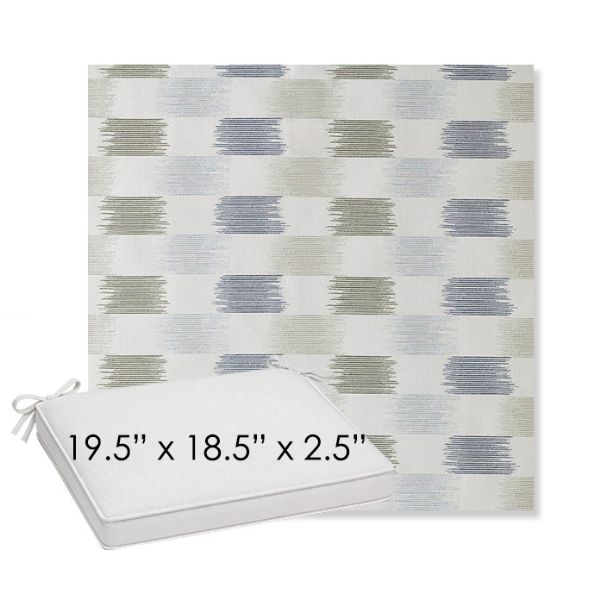 Picture of Dream Mist | Sunbrella® 19.5" x 18.5" Outdoor Dining Cushion