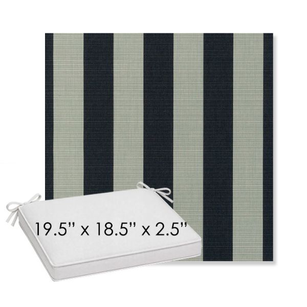 Picture of Expressive Mist | Sunbrella® 19.5" x 18.5" Outdoor Dining Cushion