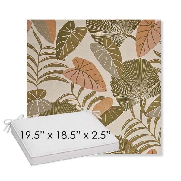 Picture of Fernie Mimosa | Sunbrella® 19.5" x 18.5" Outdoor Dining Cushion
