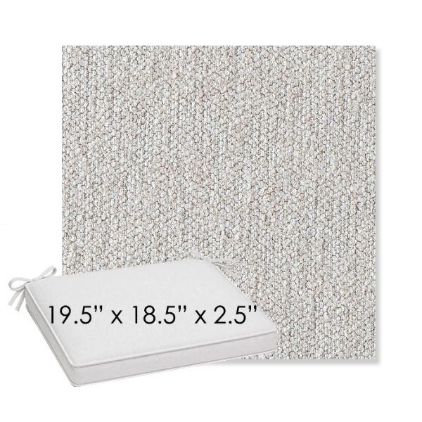 Picture of Improve Stucco | Sunbrella® 19.5" x 18.5" Outdoor Dining Cushion