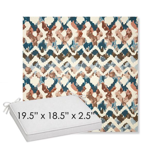 Picture of Inga Boho | Sunbrella® 19.5" x 18.5" Outdoor Dining Cushion