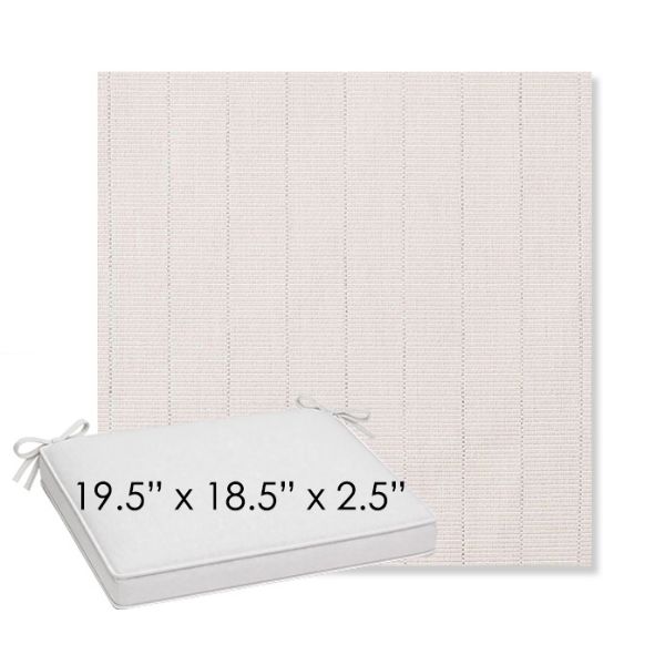 Picture of Kaia Linen | Sunbrella® 19.5" x 18.5" Outdoor Dining Cushion