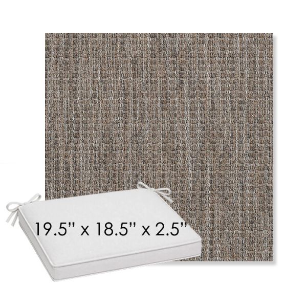 Picture of Metamorphic Fog | Sunbrella® 19.5" x 18.5" Outdoor Dining Cushion