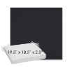 Picture of Natte Sooty | Sunbrella® 19.5" x 18.5" Outdoor Dining Cushion