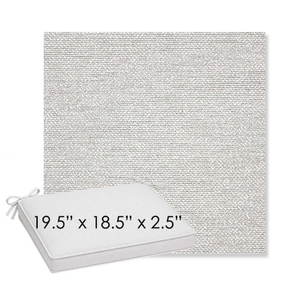 Picture of Nurture Pebble | Sunbrella® 19.5" x 18.5" Outdoor Dining Cushion