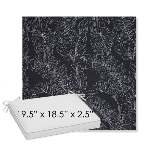 Picture of Palma Bahama | Sunbrella® 19.5" x 18.5" Outdoor Dining Cushion