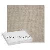 Picture of Piazza Burlap | Sunbrella® 19.5" x 18.5" Outdoor Dining Cushion