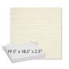 Picture of Piazza Parchment | Sunbrella® 19.5" x 18.5" Outdoor Dining Cushion
