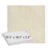 Picture of Pique Flax | Sunbrella® 19.5" x 18.5" Outdoor Dining Cushion