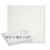 Picture of Pique Salt | Sunbrella® 19.5" x 18.5" Outdoor Dining Cushion