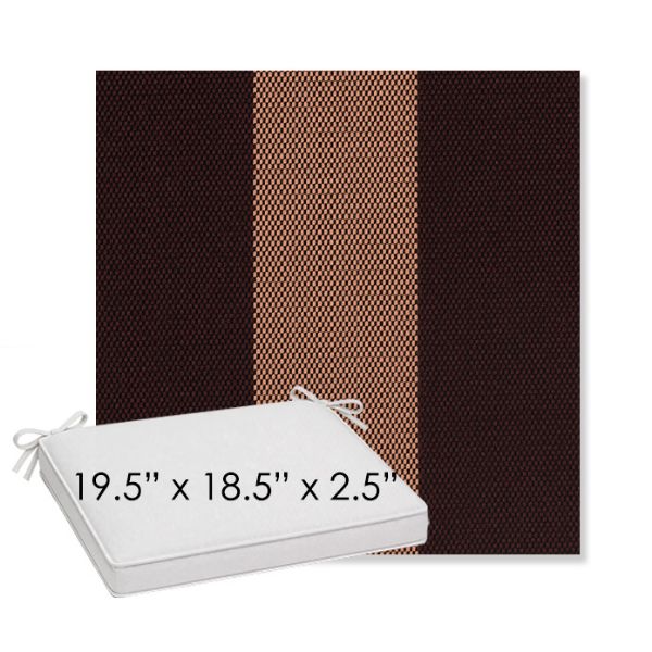 Picture of Rothko Sangria | Sunbrella® 19.5" x 18.5" Outdoor Dining Cushion