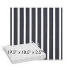 Picture of Shore Navy | Sunbrella® 19.5" x 18.5" Outdoor Dining Cushion