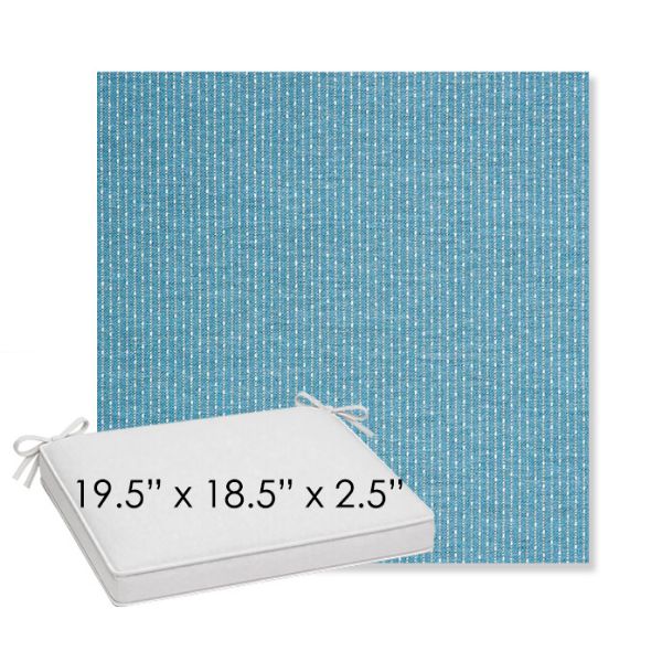 Picture of Solo Sky | Sunbrella® 19.5" x 18.5" Outdoor Dining Cushion