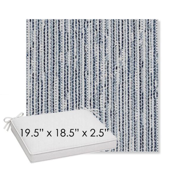 Picture of Tectonic Coastal | Sunbrella® 19.5" x 18.5" Outdoor Dining Cushion