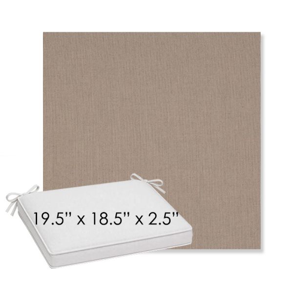 Picture of Tucker Newspaper | Sunbrella® 19.5" x 18.5" Outdoor Dining Cushion