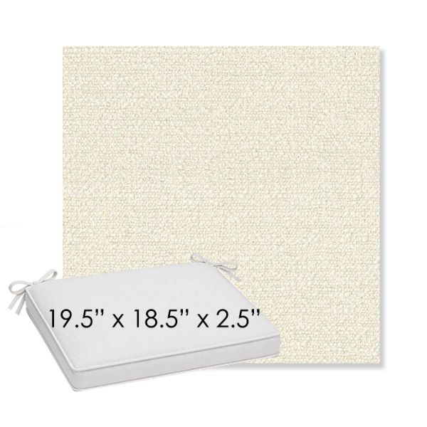 Picture of Tundra Swan | Sunbrella® 19.5" x 18.5" Outdoor Dining Cushion