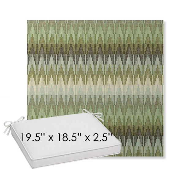 Picture of Valley Herbal | Sunbrella® 19.5" x 18.5" Outdoor Dining Cushion