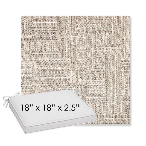 Picture of Boro Walnut | Sunbrella® 18" x 18" x 2.5" Outdoor Dining Cushion