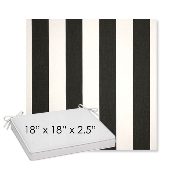 Picture of Cabana Classic | Sunbrella® 18" x 18" x 2.5" Outdoor Dining Cushion