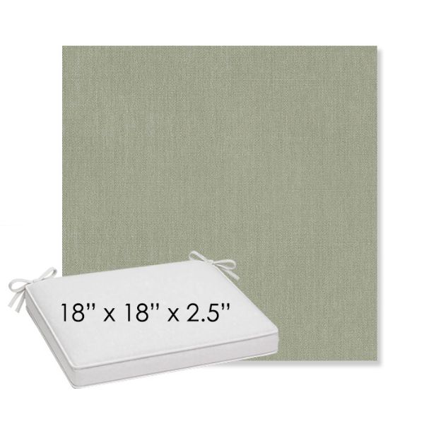 Picture of Canvas Seasalt | Sunbrella® 18" x 18" x 2.5" Outdoor Dining Cushion