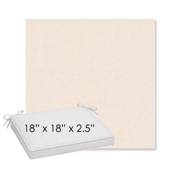 Picture of Cast Bisque | Sunbrella® 18" x 18" x 2.5" Outdoor Dining Cushion