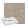 Picture of Charmer Pebble | Sunbrella® 18" x 18" x 2.5" Outdoor Dining Cushion